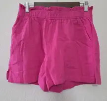 NWT JCrew Factory Hot Pink 100% Cotton Gauze Shorts Size Small