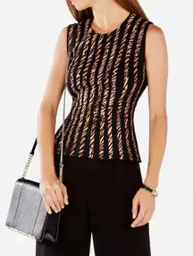 - Stunning Roland Cheetah Stripe Peplum Top - Brand new with tags!