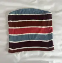 American Eagle Colorful Striped Tube Top