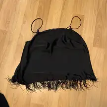 Feather top from Zara no feathers on the back of the shirt