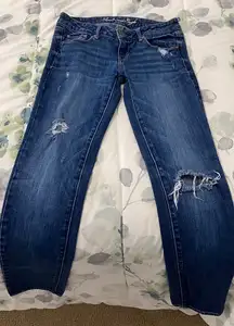 Distressed Medium Wash Jeans