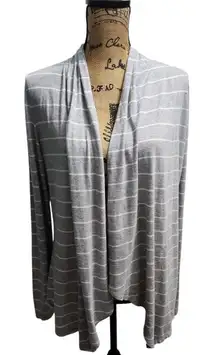 Tommy‎ Bahama Striped Cotton Modal Open Front Cardigan Casual Loungewear M/M