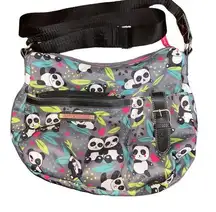 KATHRYN HOBO BAG (PANDA POP) EUC. Pink spot on panda on front see pic