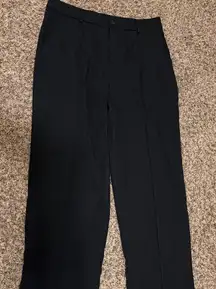 Shein Black Dress Pants XL Xtra Large Polyester Blend Zip Fly Belt Loops Pockets