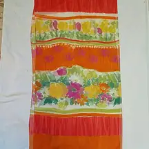 Really Fun Vibrant Fall Colors Scarf Shawl Sheer