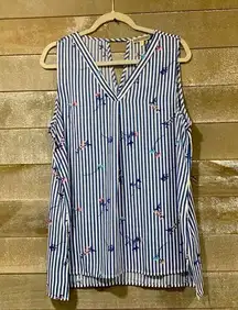 PLEIONE BY anthropologie tank blouse size XL