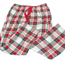 Old Navy Maternity Sz Small Flannel Pajama PJ Pant Lounge Plaid Tartan Pockets