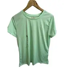 New Under Armour Women's Lightweight Wicking T-Shirt Mint Light Green Medium