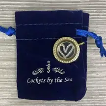 Lockets by the sea heart necklace pendant with rhinestones jewlwery