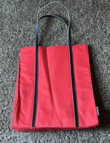 Clinique Bag Orange L 15” x W 12 “ Pink lining Women's Tote