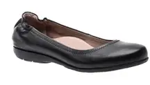 Abeo Tammy metatarsal flat shoes black leather slip on ballet flats size 6.5