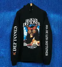 Deftones Black Hoodie Size XL – Alternative Rock Band Pullover