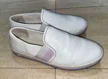 KATE SPADE Sandy Sneaker Leather White/Lilac Slip On‎ Size 8.5