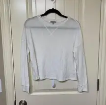 Cropped Waffle Knit  Long Sleeve