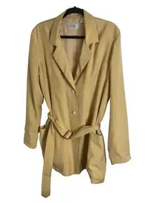 L’Zinger for Nordstrom silk Blazer with Belted Waist size medium