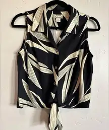 Tommy Bahamas 100% silk sleeveless blouse size M