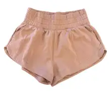 ABERCROMBIE & FITCH YPB High Waisted Athletic Shorts Size Small Tan