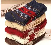 Novelty Christmas Reindeer Winter Socks Set of 5