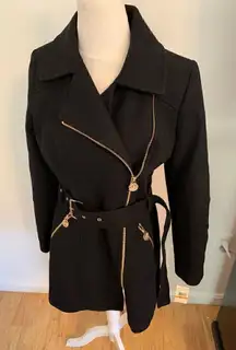 Coat michael kors peacoat black size small p