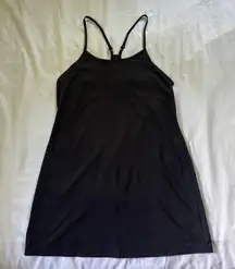 Black Strappy Active Dress