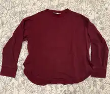 Joy Lab Comfy Burgundy Long Sleeve Top