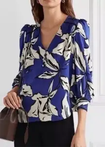 Veronica Beard Silk Blend Milan Blouse Size 0