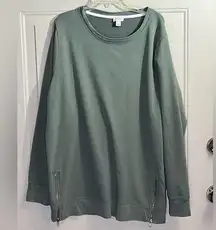 J. Crew Women's Sage Green Crew Neck Sweater