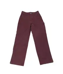 Tna Aritzia red carpenter straight leg jeans