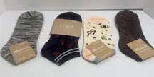 J. Crew Madewell Lobster Stars Eyes Anklet Socks Set 4 Pairs OLDSTOCK