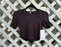 Lululemon Hold Tight Straight-Hem Cropped T-Shirt
