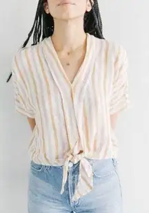 Rails June Amber Stripe Blouse Top NWT Sz. XS