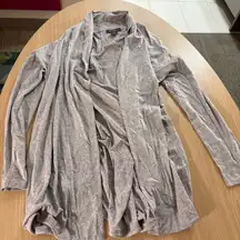 Tommy Bahama Open Front Cardigan Medium Gray Lightweight Cotton Modal Blend