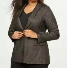 Lane Bryant Sparkly Blazer, Item # 358476, Black & Gold Occasion Jacket, size 18