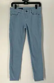 5/$25 J. CREW Toothpick Ankle Skinny Corduroy Blue Pants 25