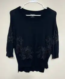 Massimo Dutti Black Wool Sweater XS Women