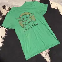 💚Woman’s Star Wars”I’M ALL EARS”Green TeeShirt•Size:Small💚
