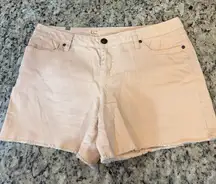 LC Lauren Conrad Light Peach Jean Shorts