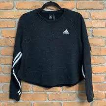 Adidas Women's Sport 2 Street Cropped Sweatshirt Crew Neck Long Sleeve Size M