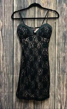 My Michelle | Y2K black lace bustier dress