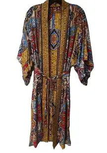 Haute Hippie Boho Duster kimono Robe L