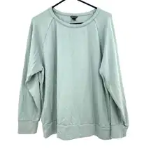 Eddie Bauer Size XL Sweater Mint Green Pullover‎ Basic Everyday Casual Crew Neck
