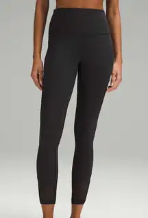 Lululemon black wunder train mesh leggings