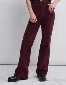 Levi's Ribcage Bootcut Boot Cut Corduroy Jean Maroon/Wine