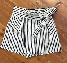 ZARA TRF COLLECTION PLEATED BELTED PAPER BAG SHORTS High Waist Size Small