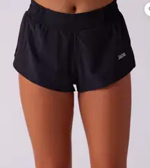 BOA Women's Sprint 1.5" Lined Half Split Shorts  Black SZ Small