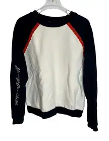 Harley Davidson Colorblocked Metallic Print Pullover Sweatshirt‎ Biker S Small