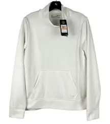 New! NWT Under Armour White Loose Coldgear Turtleneck Pullover Sweatshirt Small