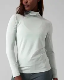 ATHLETA | Essential Turtleneck in Coast Grey