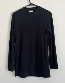 Tommy John Women’s Black Long Sleeve High Neck Lounge Shirt Size Small