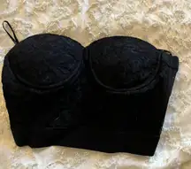 Black Bustier Top